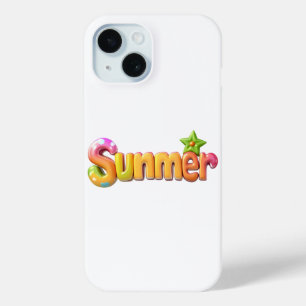 Farbiger Sommertext mit Star Case-Mate iPhone Hülle
