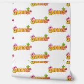 Farbiger Sommertext mit Star Tapete (Abrollen)