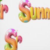 Farbiger Sommertext mit Star Tapete (Naht)