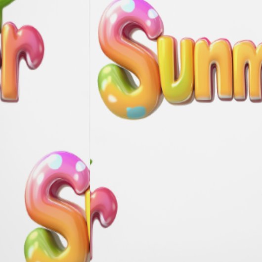 Farbiger Sommertext mit Star Tapete (Naht)