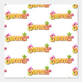 Farbiger Sommertext mit Star Tapete (Vorderseite)