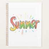 Farbiger Sommertext Planer (Vorderseite)
