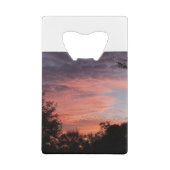 Farbiger Sonnenaufgang Geldbeutel Flaschenöffner (Rückseite)