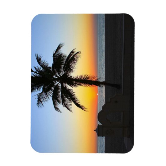 Farbiger Sonnenaufgang Magnet (Vertikal)