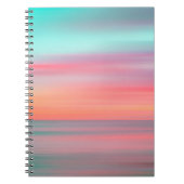 Farbiger Sonnenuntergang am Strand #1 Notizblock (Vorderseite)