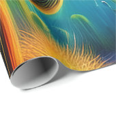 Farbiger Sonnenuntergang der Wüste Geschenkpapier (Rolleneckpunkt)