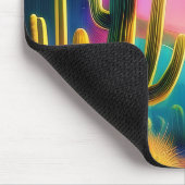 Farbiger Sonnenuntergang der Wüste Mousepad (Ecke)