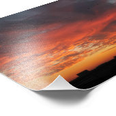Farbiger Sonnenuntergang Fotodruck (Ecke)