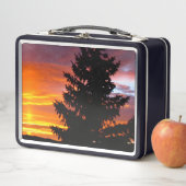 Farbiger Sonnenuntergang Metall Brotdose (Beispiel)