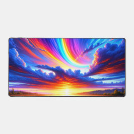 Farbiger Sonnenuntergang Schreibtischunterlage