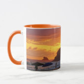 Farbiger Sonnenuntergang Tasse (Links)