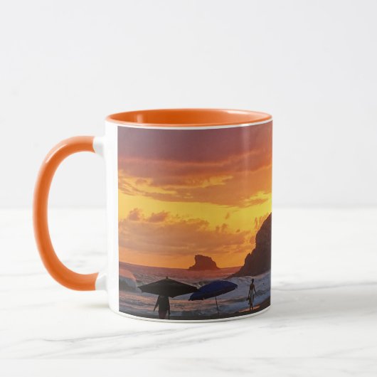 Farbiger Sonnenuntergang Tasse (Links)