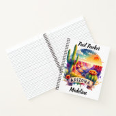 Farbiger Sonnenuntergang über dem Grand Canyon in Notizblock (Innenseite)