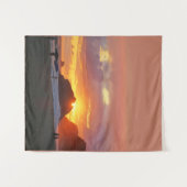 Farbiger Sonnenuntergang Wandteppich (Vorderseite (Horizontal))