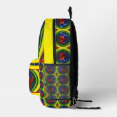 Farbiger Spaß Abstrakt Goldfish Personalisiert Bedruckter Rucksack (Rechts)