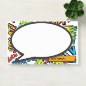 Farbiger Spaß Moderne Personalisierte Sprechblase Post-it Klebezettel (Büro)