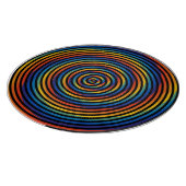 Farbiger Spiralwirl Schneidebrett (Ecke)