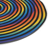 Farbiger Spiralwirl Schneidebrett (Ecke)