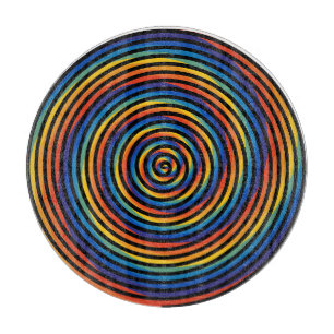 Farbiger Spiralwirl Schneidebrett