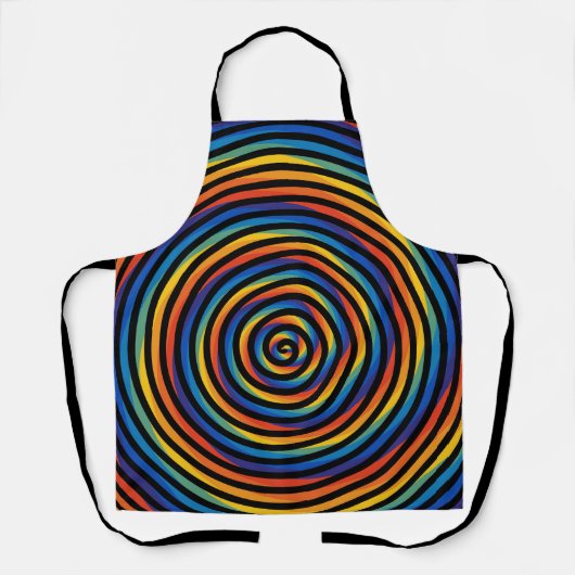 Farbiger Spiralwirl Schürze (Vorderseite)