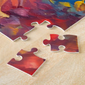 Farbiger Spitz Puzzle (Seite)