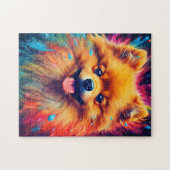 Farbiger Spitz Puzzle (Horizontal)