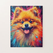 Farbiger Spitz Puzzle (Vertikal)