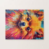 Farbiger Spitz Puzzle (Horizontal)