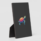 Farbiger Splash Eastern Box Turtle (1) Fotoplatte (Seite)