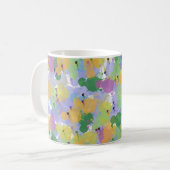 Farbiger Spritzer Abstract Mug – Lebendige künstle Kaffeetasse (Vorderseite Links)