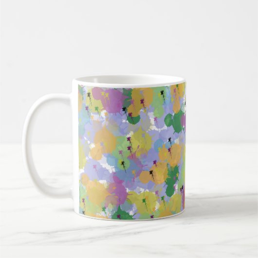 Farbiger Spritzer Abstract Mug – Lebendige künstle Kaffeetasse (Links)