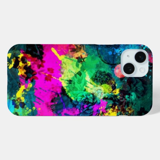 farbiger Spritzer Case-Mate iPhone Hülle (Rückseite (Horizontal))