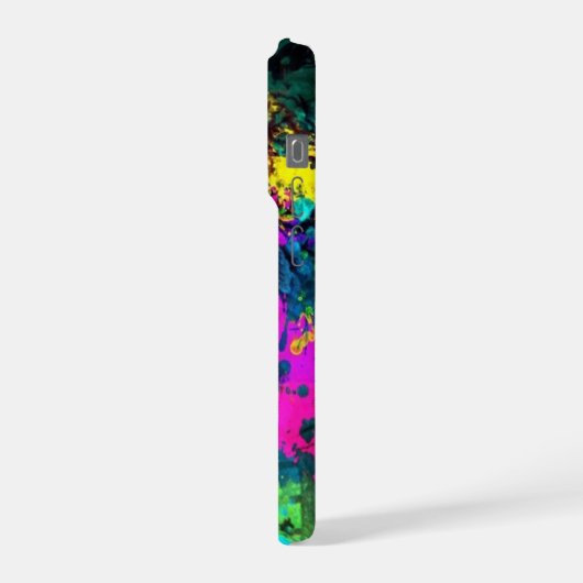 farbiger Spritzer iPhone Hülle (Linke Seite)