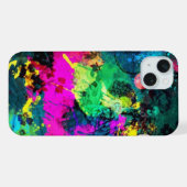 farbiger Spritzer iPhone Hülle (Rückseite (Horizontal))