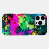 farbiger Spritzer iPhone Hülle (Rückseite (Horizontal))