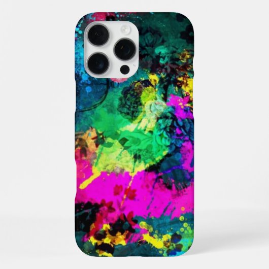 farbiger Spritzer iPhone Hülle (Rückseite)