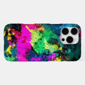 farbiger Spritzer iPhone Hülle (Rückseite (Horizontal))
