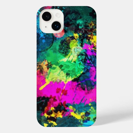 farbiger Spritzer iPhone Hülle (Rückseite)