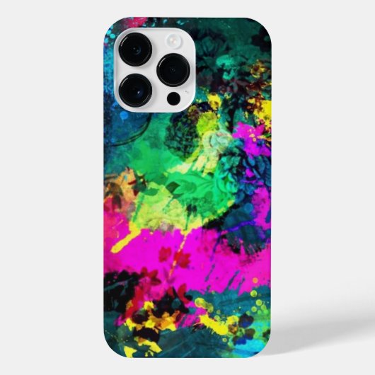 farbiger Spritzer iPhone Hülle (Rückseite)