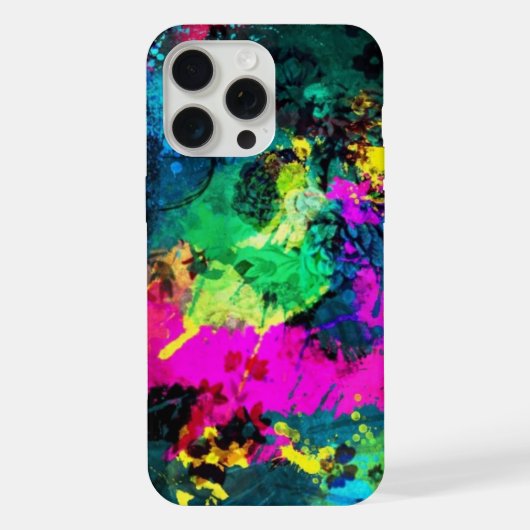 farbiger Spritzer iPhone Hülle (Rückseite)