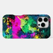 farbiger Spritzer iPhone Hülle (Rückseite (Horizontal))