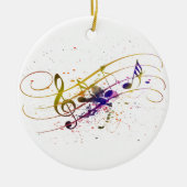 Farbiger Spritzer Keramik Ornament (Vorne)