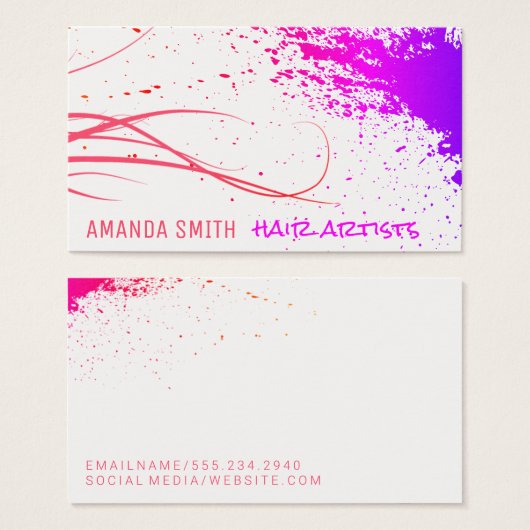 Farbiger Spritzer | Moderner Stylist (Vorne & Hinten)