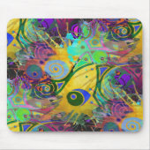 farbiger Spritzer Mousepad (Vorne)