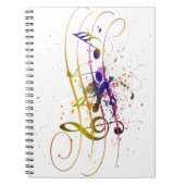 Farbiger Spritzer Notizblock (Vorderseite)