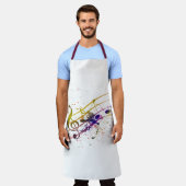 Farbiger Spritzer Schürze (Getragen)