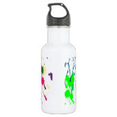 Farbiger Spritzer Trinkflasche (Rückseite)