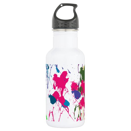 Farbiger Spritzer Trinkflasche (Vorderseite)