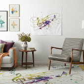 Farbiger Spritzer Wandteppich