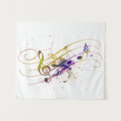 Farbiger Spritzer Wandteppich (Vorderseite (Horizontal))